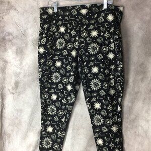 Torrid Black Magic Tarot Halloween Print Leggings Size 3